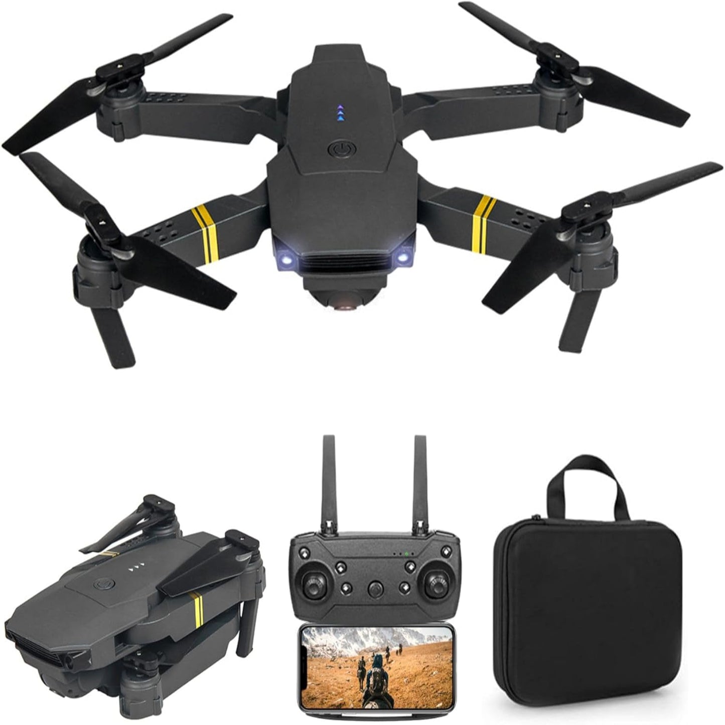 Black Falcon 4K Drone with Camera 2026 Quadcopter Drones for Adults Kids