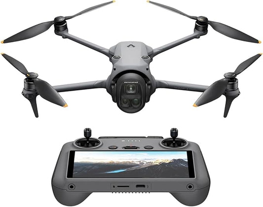 DJI Mavic 4 Pro Drone with DJI RC 2, Flagship Tri-Camera Drone with 100MP 4/3 CMOS Hasselblad Camera, for Professionals, 30km/18.6mi Video Transmission, 51-Min Max Flight Time