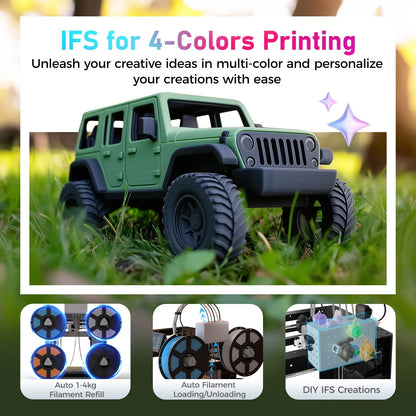 AD5X 3D Printer, Multi-Color Printer for Beginners Home DIY, 1Count, 8.7 X 8.7 X 8.7" — product view 2