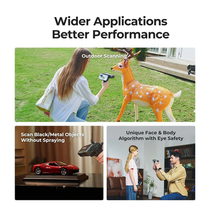 Otter Lite 3D Scanner for 3D Printing, Handheld 3D Printer Scanner 0.05Mm Precision, Full-Color Scanning | Wifi 6 | Portable for Metal/Black Objects | Windows/Macos/Android/Ios — product view 3