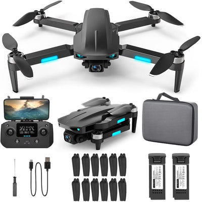 Foldable GPS Drone with 4K Camera & 5G Wi-Fi, Black