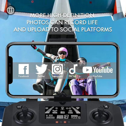 Drone with 4K Camera for Adults and Beginners, 5G Wifi Transmission, 40 Minutes Flight Time,Black — product view 5