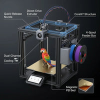AD5X 3D Printer, Multi-Color Printer & 600Mm/S High Speed, 1Count, 8.7 X 8.7 X 8.7" — How It Works